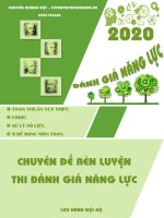 9 đề thi đánh giá năng lực môn toán 
