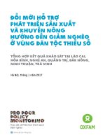 Đổi mới hỗ trợ phát triển sản xuất và khuyến nông hướng đến giảm nghèo ở vùng dân tộc thiểu số
