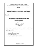 Chuyên đề: XU HƯỚNG CÔNG NGHỆ TRỒNG SÂM PHI LÂM NGHIỆP