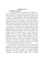 Tư duy chính trị của giảng viên trẻ khoa học xã hội và nhân văn ở các trường sĩ quan quân đội hiện nay tt tieng anh 