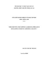 sáng kiến kinh nghiệm tiếng Anh mới nhất nam hoc 2019 2020