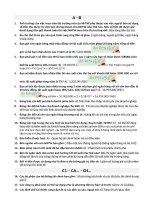 Tài liệu Trắc nghiệm môn LÝ THUYẾT TÀI CHÍNH TIỀN TỆ