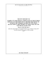 NGHIÊN CỨU ĐỔI MỚI QUY TRÌNH GIÁM SÁT HOẠT ĐỘNGKHOÁNG SẢN PHÙ HỢP VỚI XU THẾ HỘI NHẬP QUỐC TẾ. ÁP DỤNG THỬ NGHIỆM TẠI MỘT SỐ VÙNG THAN QUẢNG NINH