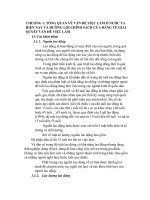 tiểu luận đường lối vấn đề việc làm ở nước ta hiện nay và đường lối chính sách của đảng trong việc giải quyết vấn đề việc làm 