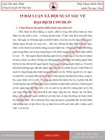 15 bài luận về covid 19