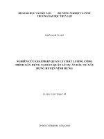 Nghiên cứu giải pháp quản lý chất lượng công trình xây dựng tại ban quản lý dự án đầu tư xây dựng huyện vĩnh hưng 