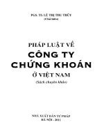 Pháp luật về công ty chứng khoán ở việt nam   PGS TS nguyễn thị thu thuỷ 