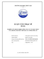 Nghiên cứu hoàn thiện công tác tư vấn đấu thầu của trung tâm xúc tiến đầu tư tỉnh long an 