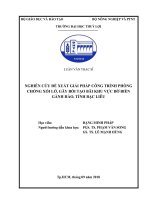 Nghiên cứu đề xuất giải pháp công trình phòng chống xói lở, gây bồi tạo bãi khu vực bờ biển gành hào, tỉnh bạc 