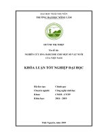 Nghiên cứu xây dựng DNA barcode cho một số vật nuôi của việt nam 