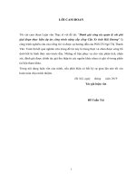 Đánh giá công tác quản lý chi phí giai đoạn thực hiện dự án công trình nâng cấp cống cầu xe tỉnh hải dương 