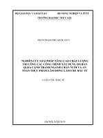 Nghiên cứu giải pháp nâng cao chất lượng thi công các công trình xây dựng do ban quản lý dự án cạnh tranh ngành chăn nuôi và an toàn thực phẩm tỉnh lâm đồng làm chủ đầu tư 