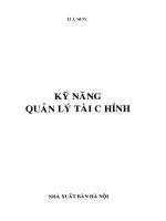 Kỹ năng quản lý tài chính 