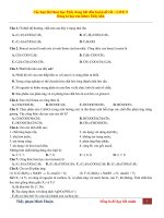 câu lí thuyết este   lipit tách từ các đề thi thử  (có đáp án)