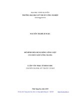 Mô hình hóa rung động lồng giặt của máy giặt lồng ngang 