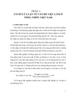 tiểu luận môn đường lối đề tài vấn đề giải quyết việc làm ở nông thôn việt nam hiện nay 