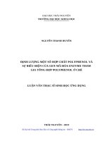 Định lượng một số hợp chất polyphenol và sự biểu hiện của gen mã hóa enzyme tham gia tổng hợp polyphenol ở chè 