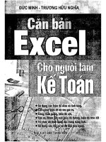 Căn bản excel cho người làm kế toán 
