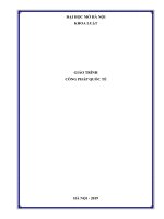 Giáo trình công pháp quốc tế 