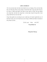 Giải pháp tăng cường công tác quản lý chi phí sản xuất kinh doanh tại công ty TNHH một thành viên quản lý thủy nông lai châu 