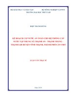 Kế hoạch cấp nước an toàn cho hệ thống nước tập trung xã thạnh an   thanh thắng   thạnh lợi huyện vĩnh thạnh, thành phố cần thơ 