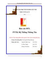 Xây dựng phần mềm quản lý thư viện trường đại học  