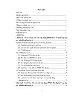 Vận dụng phương pháp dạy học theo dự án trong dạy học khoa học lớp 4  