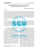 Quan niệm nghệ thuật về con người trong tác phẩm Tạ Duy Anh