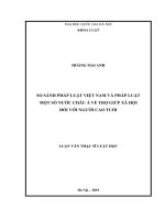 So sánh pháp luật việt nam và pháp luật một số nước châu á về trợ giúp xã hội đối với người cao tuổi 