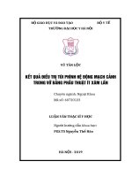 Kết quả điều trị túi phình hệ động mạch cảnh trong vỡ bằng phẫu thuật ít xâm lấn 