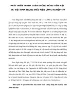 PHÁT TRIỂN THANH TOÁN KHÔNG DÙNG TIỀN MẶT  TẠI VIỆT NAM TRONG ĐIỀU KIỆN CÔNG NGHIỆP 4.0