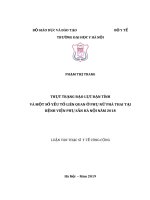 Thực trạng bạo lực bạn tình và một số yếu tố liên quan ở phụ nữ phá thai tại bệnh viện phụ sản hà nội năm 2018 