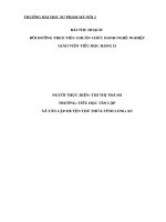 BÀI THU HOẠCH GVTH HANG II -  TRA MI - TH TÂN LẬP