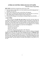 LƯỢNG GIÁ CHƯƠNG TRÌNH GIÁO DỤC SỨC KHỎE