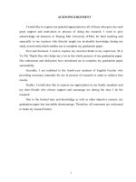 A study on translation of technical terms used in export – import from english into vietnamese of the fourth year students at thuongmai university 