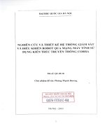 Nghiên cứu và thiết kế hệ thống giám sát và điều khiển robot qua mạng máy tính sử dụng kiến trúc truyền thông corba 