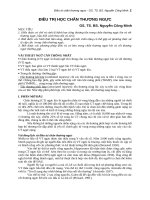 ĐIỀU TRỊ HỌC CHẤN THƯƠNG NGỰC