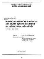 Nghiên cứu thiết kế và tích hợp các chip chuyên dụng vào hệ thống đo lường và thu thập dữ liệu 