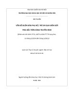 Vấn đề buôn bán phụ nữ, trẻ em qua biên giới phía bắc trên sóng truyền hình (khảo sát trên kênh VTV1, ANTV và đài PT TH lạng sơn, từ tháng 5 2014 đến tháng 5 2015) 