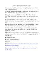 danh mục tài liệu tham khảo hành chính