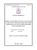 Nghiên cứu đặc điểm lâm sàng, cận lâm sàng và một số yếu tố liên quan đến tiên lượng ở bệnh nhân tăng áp lực động mạch phổi trung bình đến nặng (TT)