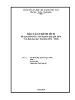Báo cáo thành tích đề nghi UBND tặng giấy khen danh hiệu Gia đình học tập tiêu biếu (20162020)