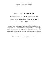 NGHIÊN CỨU THỰC HIỆN TRÁCH NHIỆM XÃ HỘI ĐỐI VỚI SINH VIÊN CỦA CÁC TRƯỜNG ĐẠI HỌC CÔNG LẬP THUỘC KHỐI NGÀNH KINH TẾ TRÊN ĐỊA BÀN THÀNH PHỐ HÀ NỘI KHI THỰC HIỆN CƠ CHẾ TỰ CHỦ, TỰ CHỊU TRÁCH NHIỆM