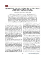 Một số biện pháp nâng cao chất lượng công tác tuyên truyền, phổ biến giáo dục pháp luật, kỉ luật ở Trung đoàn 8, Sư đoàn 395, Quân khu 3