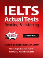 IELTS actual tests reading  listening 2019