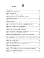 báo cáo thực tập giữa khóa phân tích chiến lược marketing của công ty youthmentor 