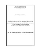 Đánh giá mức độ đáp ứng chuẩn đầu ra theo tiếp cận khung trình độ quốc gia việt nam của kỹ sư tốt nghiệp ngành an toàn phòng cháy của đại học phòn 