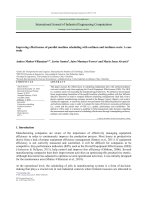 Improving effectiveness of parallel machine scheduling with earliness and tardiness costs: A case study