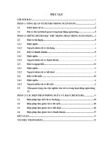 báo cáo thực tập giữa khóa rủi ro và phòng ngừa rủi ro trong hoạt động của ngân hàng ở việt nam 