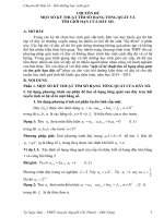 Chuyên đề: Dãy số  Bồi dưỡng học sinh giỏi